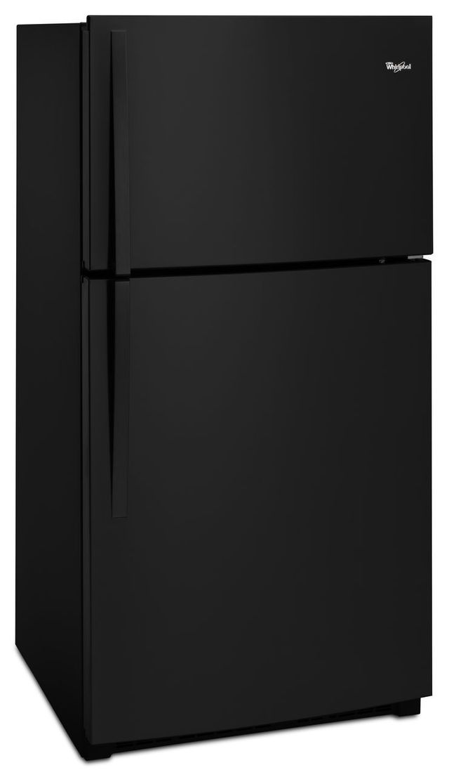Whirlpool® 21.3 Cu. Ft. Black Top Freezer Refrigerator-1