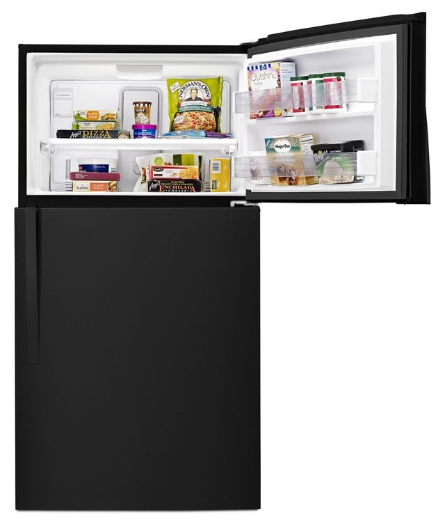 Whirlpool® 21.3 Cu. Ft. Black Top Freezer Refrigerator 3
