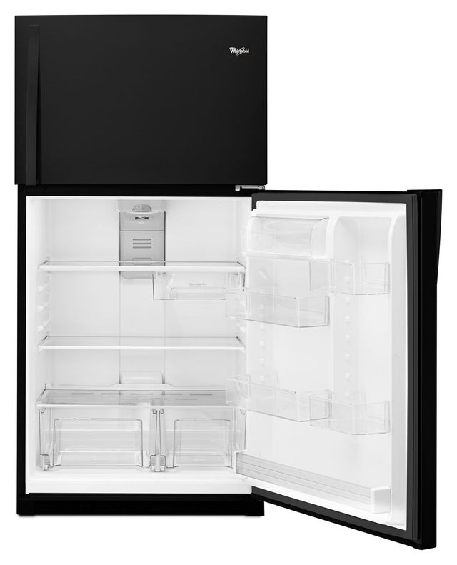 Whirlpool® 21.3 Cu. Ft. Black Top Freezer Refrigerator 7