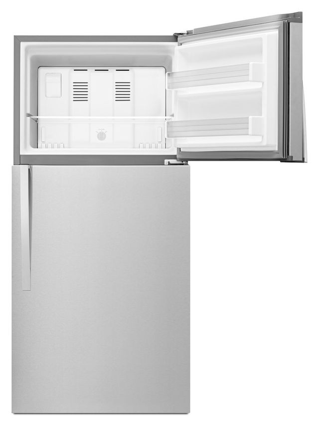 Whirlpool® 19.2 Cu. Ft. Monochromatic Stainless Steel Top Freezer Refrigerator 6