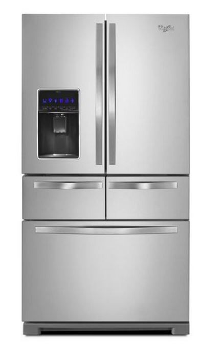 Whirlpool 26 Cu. Ft. French Door Refrigerator-Monochromatic Stainless Steel