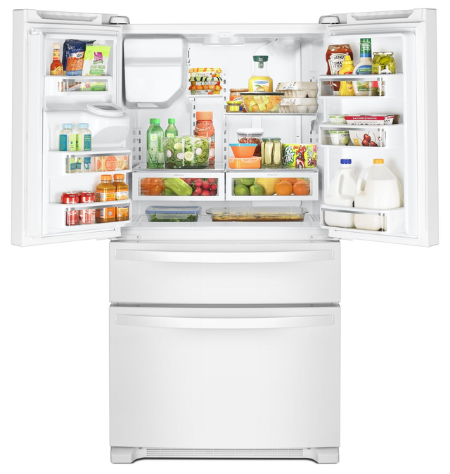 Whirlpool® 24.5 Cu. Ft. White Freestanding French Door Refrigerator-2