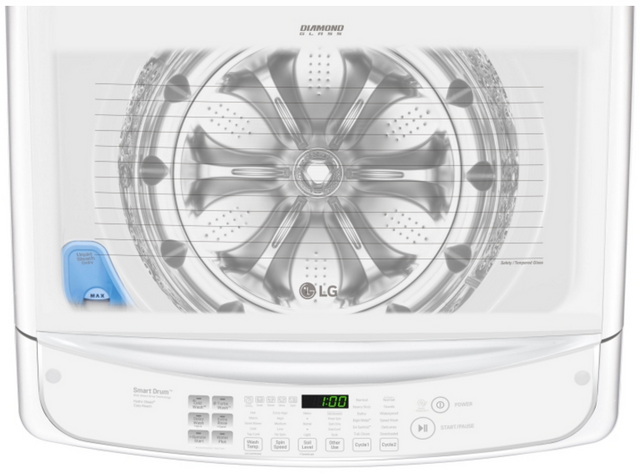 LG 5.0 cu. ft. Large Smart Wi-Fi Enabled Front Control Top Load Washer with TurboWash® 3