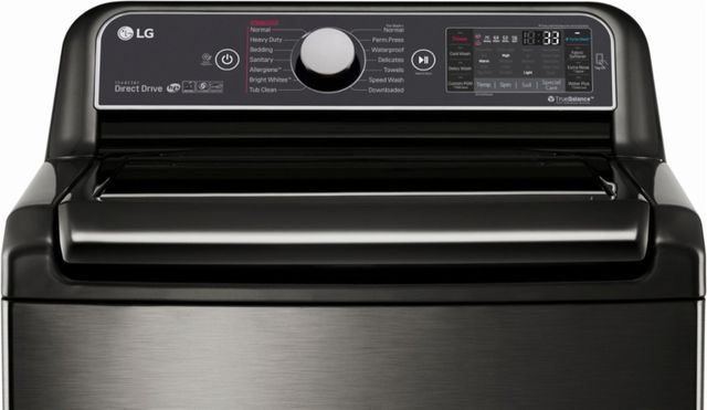 LG 5.2 Cu. Ft. Black Stainless Steel Top Load Washer 1