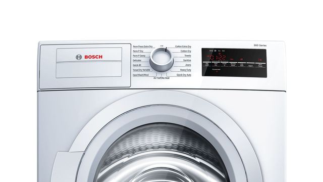 Bosch 300 Series 4.0 Cu. Ft. White Front Load Electric Dryer 2
