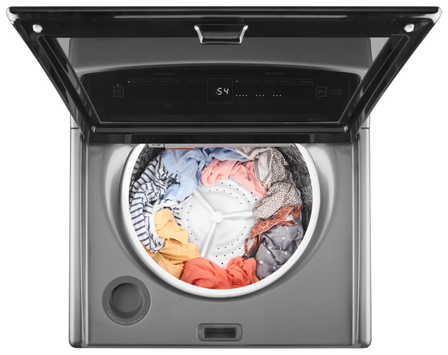 Whirlpool® 4.8 Cu. Ft. Chrome Shadow Top Load Washer 1