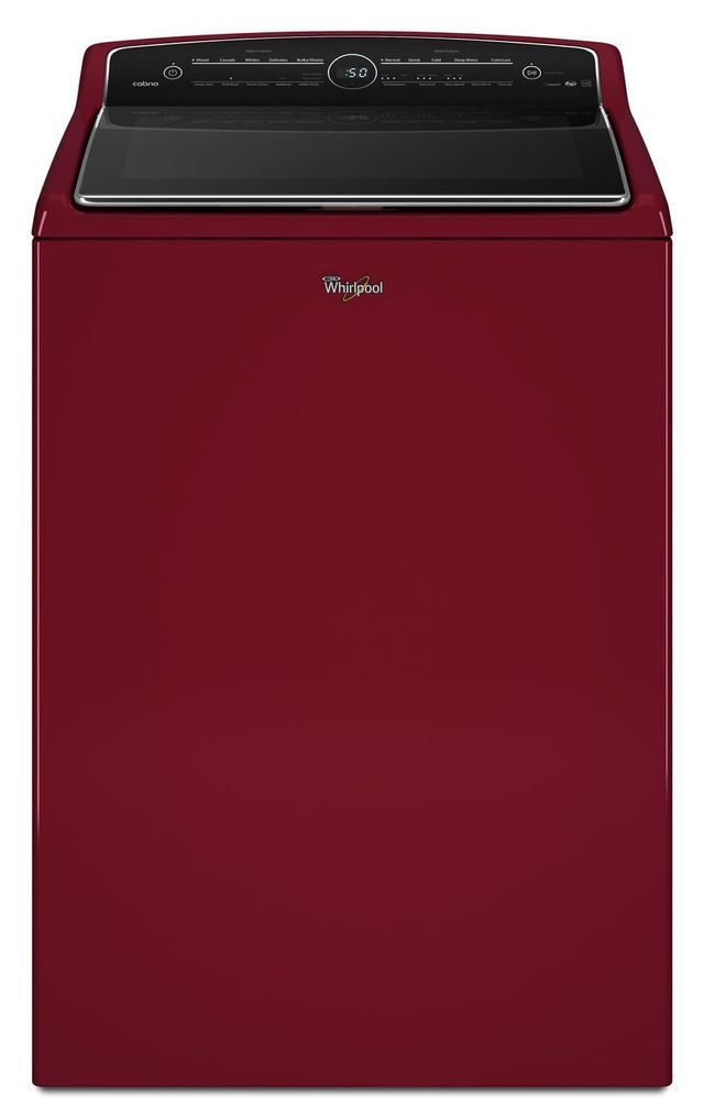 Whirlpool® Cabrio® Steam High Efficiency Top Load Washer-Cranberry Red