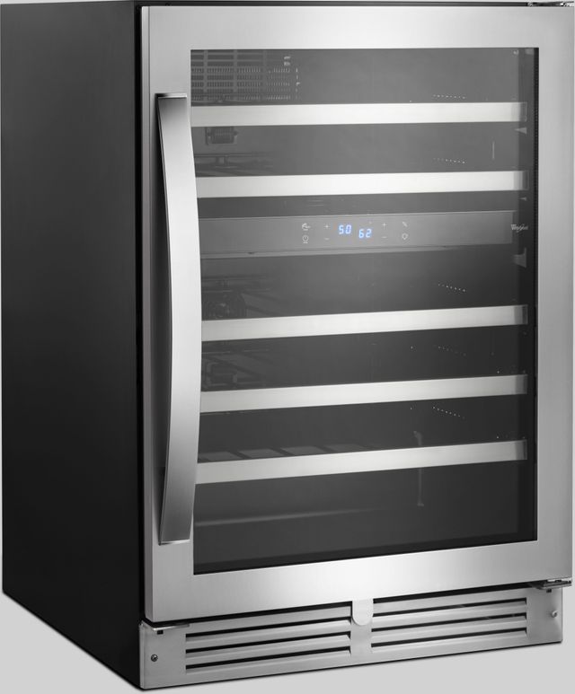 Whirlpool® 24" Stainless Steel Wine Cooler-WUW55X24HS-1