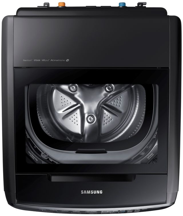 Samsung 5.5 Cu. Ft. Fingerprint Resistant Black Stainless Steel Front Load Washer 4
