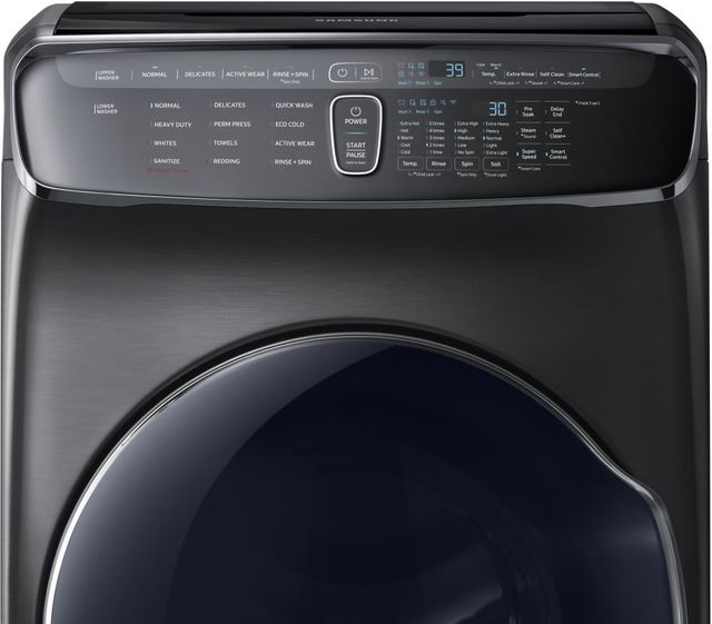 Samsung 6.0 Cu. Ft. Fingerprint Resistant Black Stainless Steel FlexWash™ Washer 1