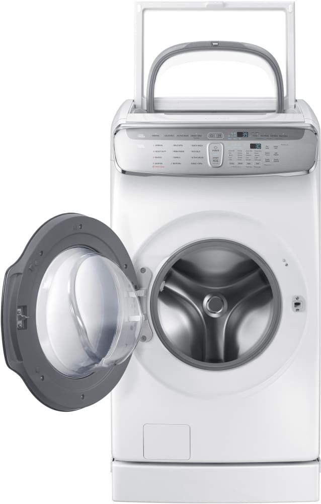 Samsung 6.0 Cu. Ft. White Front Load Washer-3