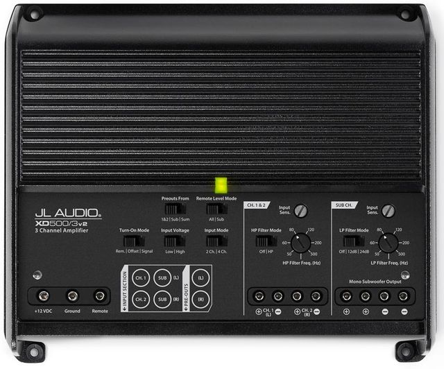 JL Audio® 3 Channel Class D System Amplifier 2