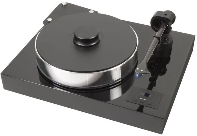 Pro-Ject Classic Line Turntable-Xtension 10 Super Pack. Finish Options: Gloss Black, Mahogany, Olive Wood.  1