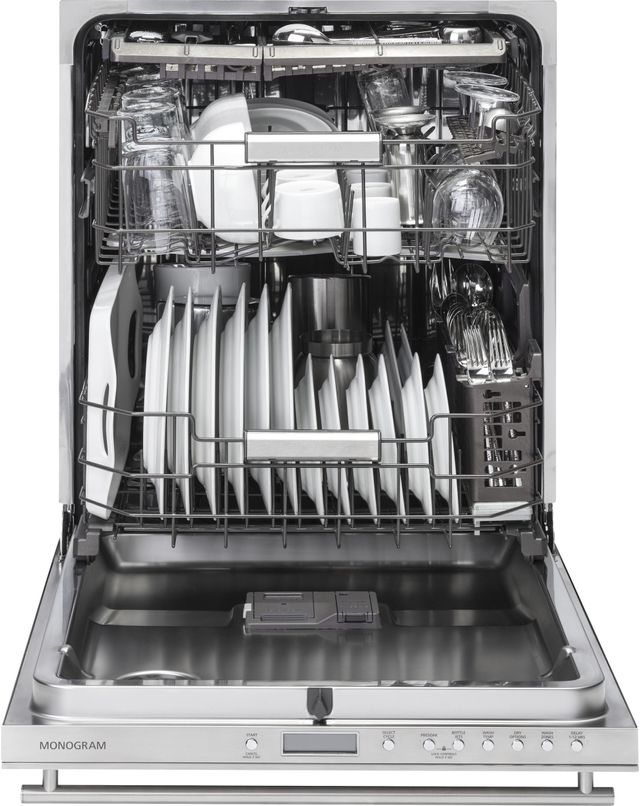 Monogram® 24" Fully Integrated Dishwasher-Stainless Steel-2