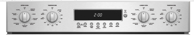 Monogram® 30" Professional Electronic Convection Double Wall Oven-Stainless Steel-1