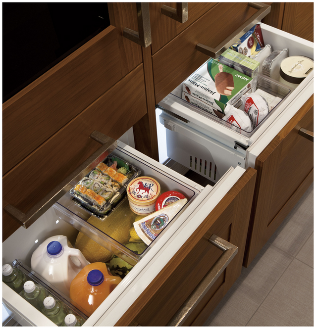 GE® Monogram® 14.31 Cu. Ft. Fully Integrated Glass-Door Refrigerator for Single or Dual Installation-Panel 1