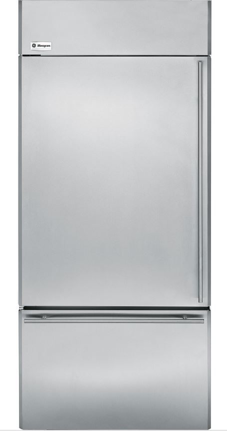 Monogram® 21 Cu. Ft. Built-In Bottom-Freezer Refrigerator-Stainless Steel