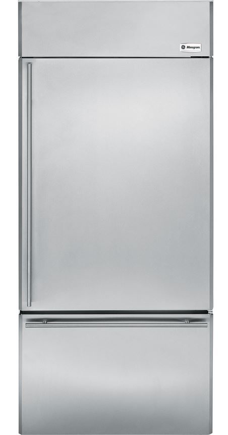 Monogram® 21 Cu. Ft. Built-In Bottom-Freezer Refrigerator-Stainless Steel