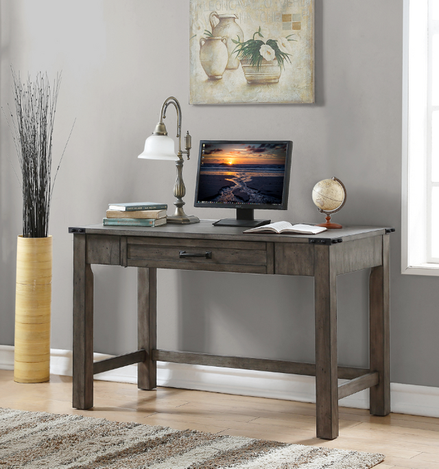 Legends Furniture Storehouse Smoked Grey Writing Desk 0