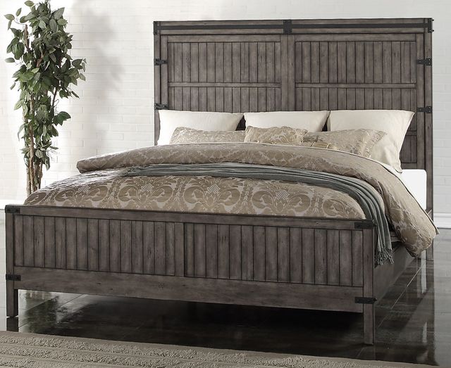 Legends Home Storehouse Smoked Grey King Headboard