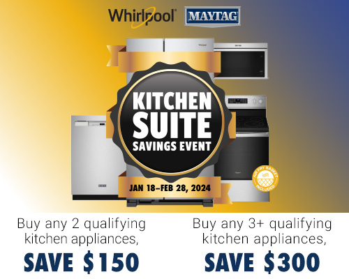 Whirlpool and Maytag Kitchen Suite Sale Save up to $300