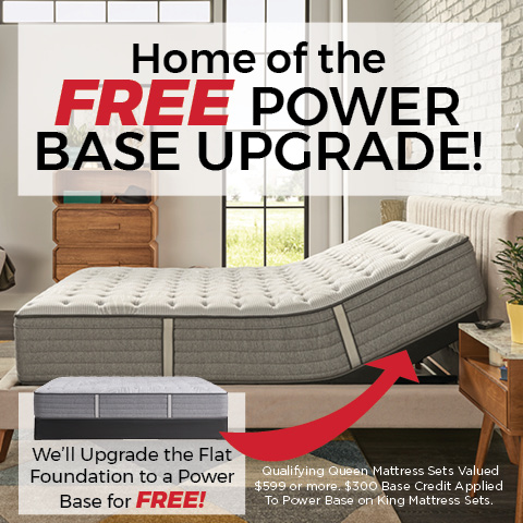 FREE Power Base Upgrade with mattress purchases $499+
