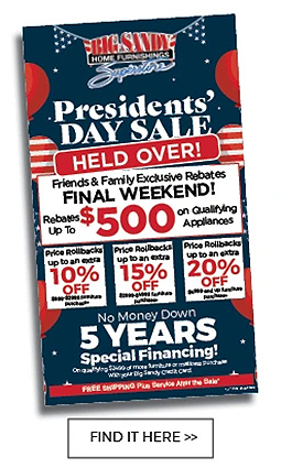 Presidents Day Sale Held Over