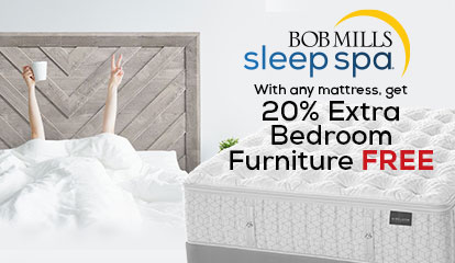 20% Extra Bedroom Furniture Free!