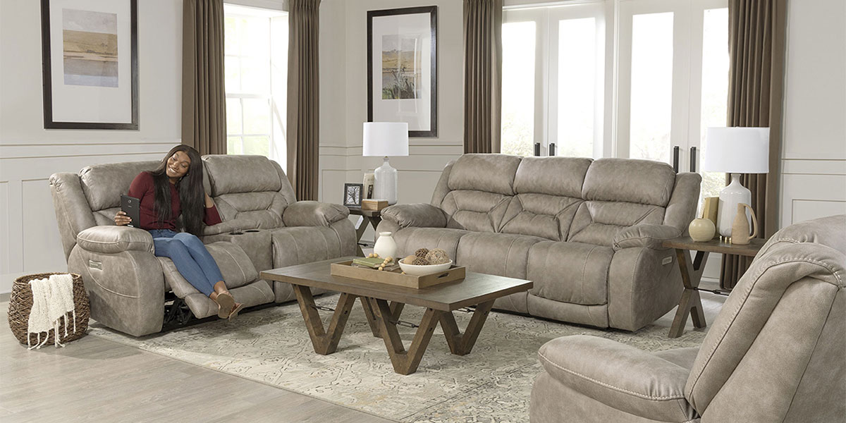 Bobs furniture 2024 recliner sofa