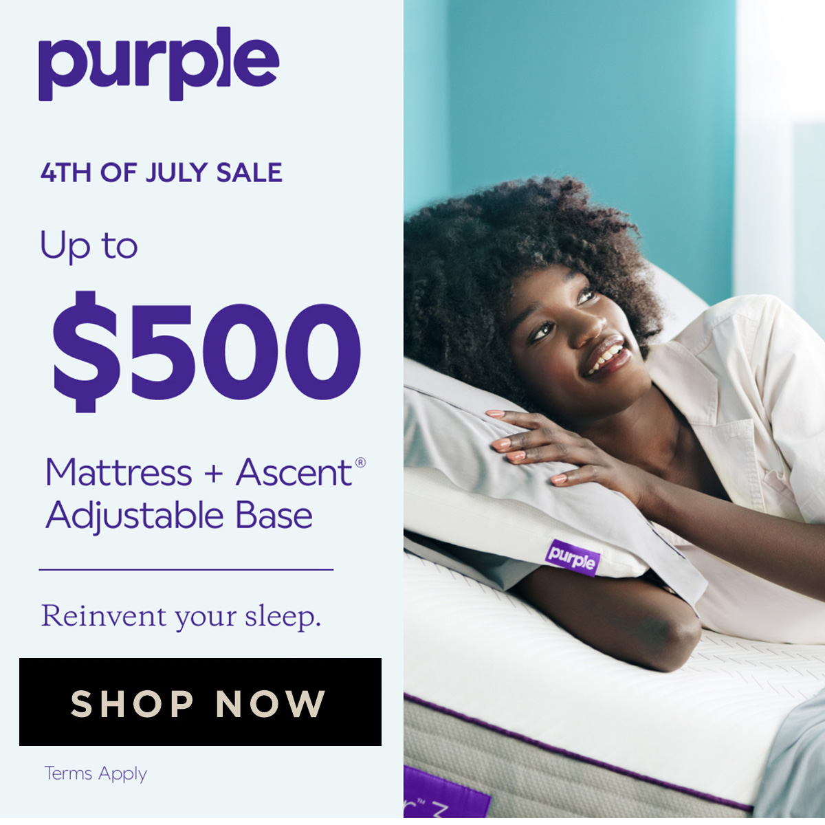 purple mattress 4th of july sale