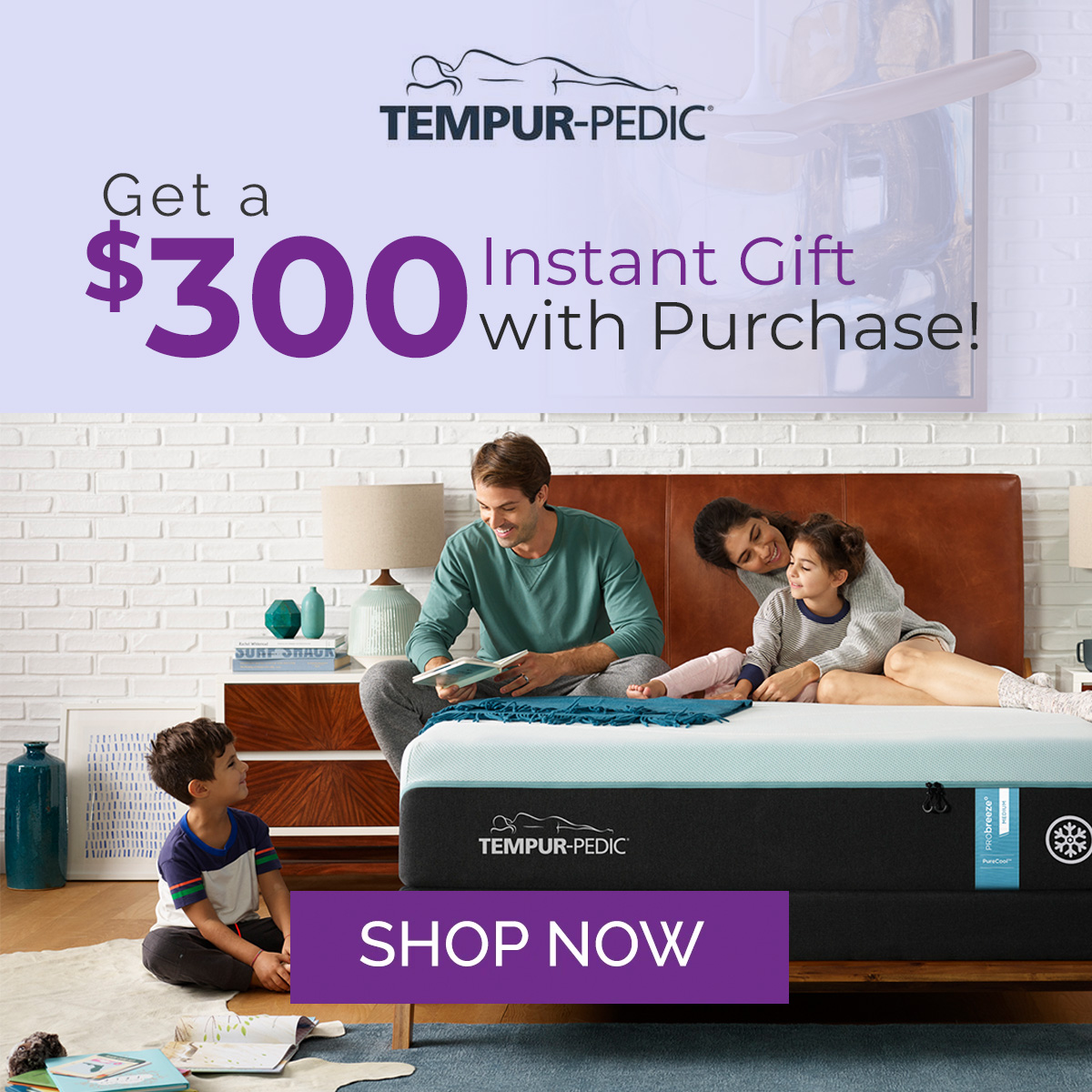 Tempur-Pedic $300 Gift with Purchase