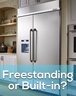 Freestanding refrigerators