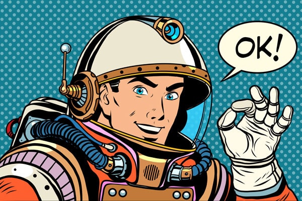 Comic Style Astronaut