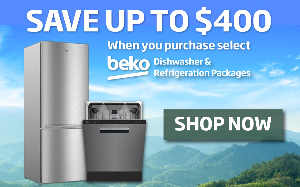 Save up to $400 when you purchase select Beko Dishwasher & Refrigeration Packages - SHOP NOW