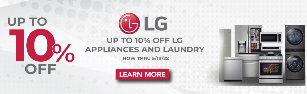 LG appliances up to 10% OFF 