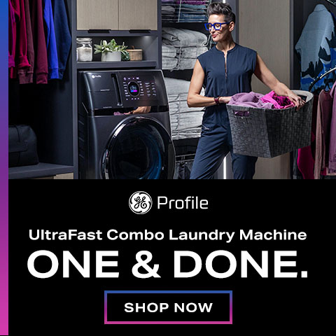 GE Profile UltraFast Combo Laundry Machine. ONE & DONE - Shop Now