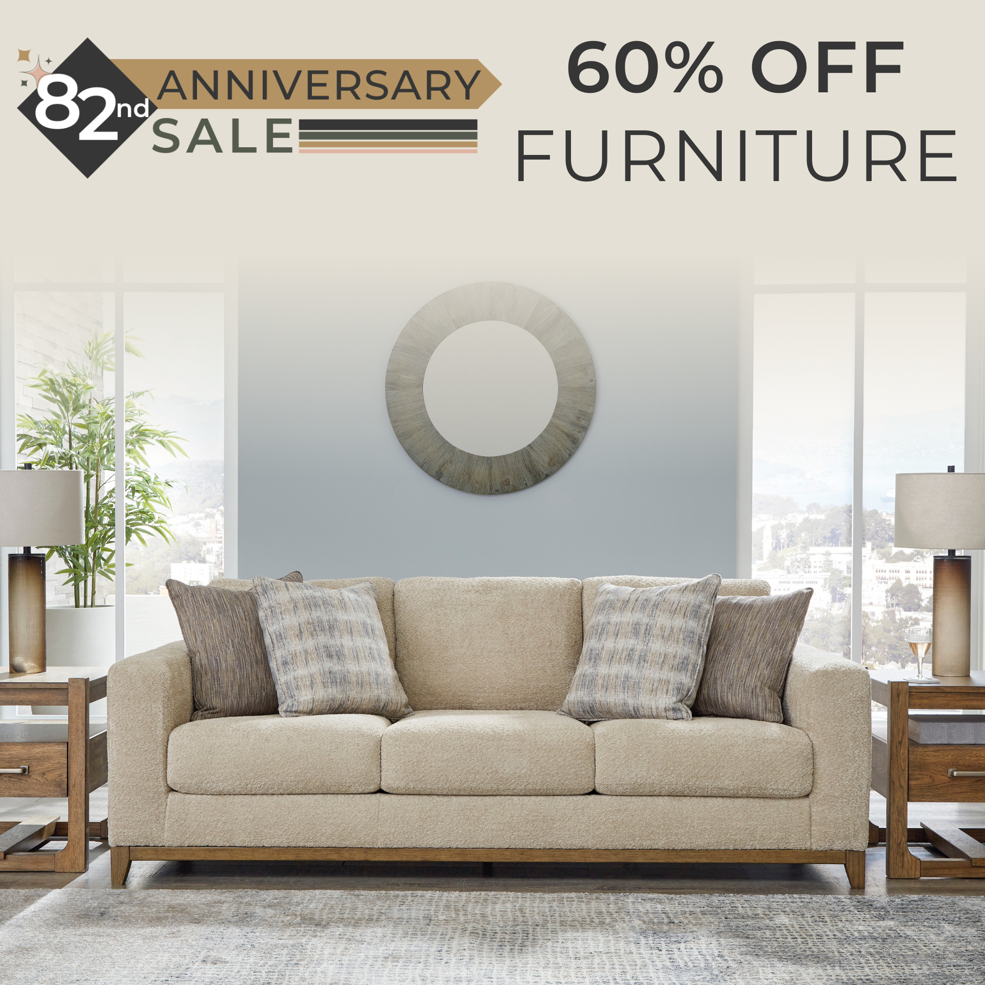 60% off on Furniture