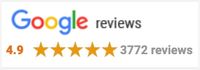Google Reviews - 4.9 Stars, 3772 Reviews
