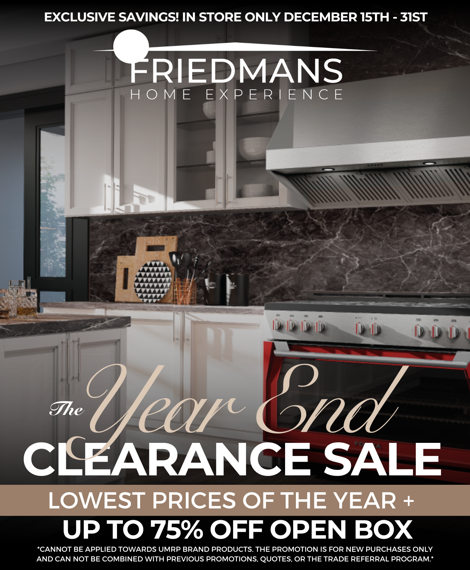 Current Ads, Friedmans Home Experience