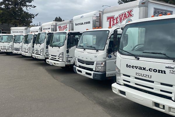Delivery - TeeVax trucks
