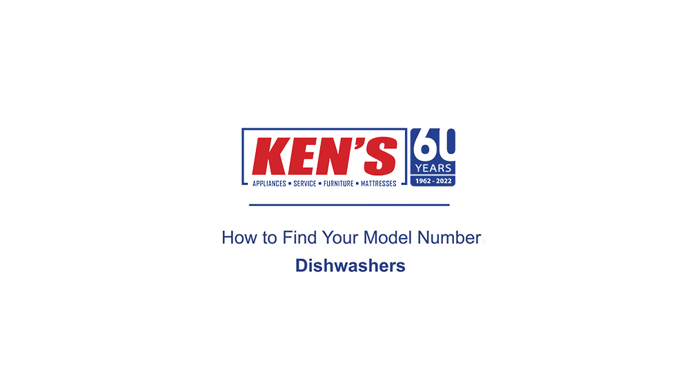 How to find model numbers - dishwashers