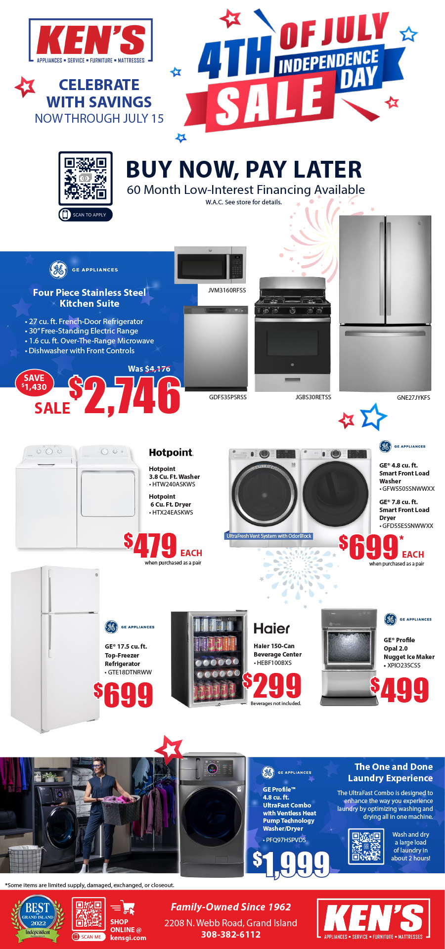 Current Ads | Ken's Appliance & America's Mattress Gallery