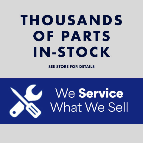 Free 10 Year Warranty With Thousands Of Parts In-stock