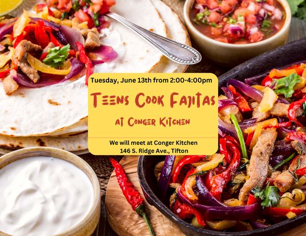 Teens Cook Fajitas with the Tifton-Tift County Public Library