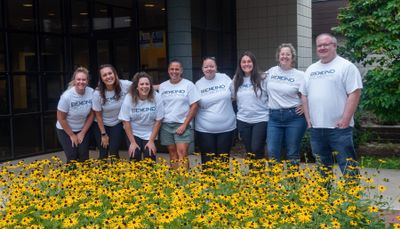 Bekins employees volunteer in Holland at Resilience: Advocates for Ending Violence as part of the United Way’s annual Day of Caring.
