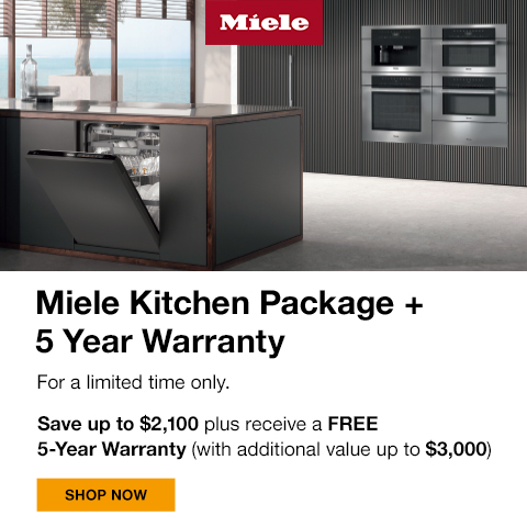 Miele Kitchen Package and 5-Year Warranty!