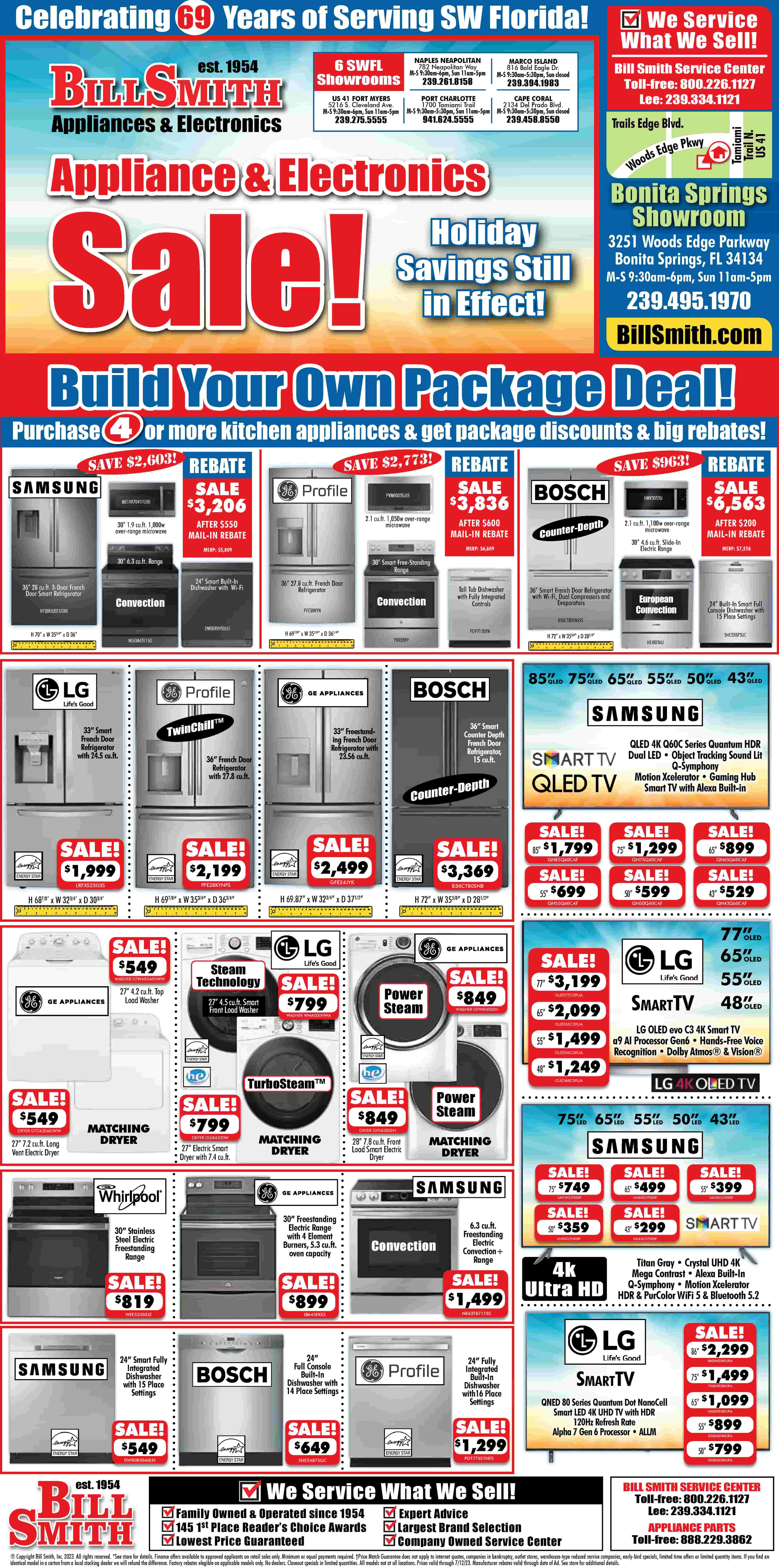 Current Ads | Bill Smith Appliances & Electronics | Fort Myers, FL ...