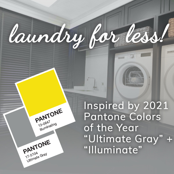 Laundry for less. Inspired by 2021 Pantone Color of the Year