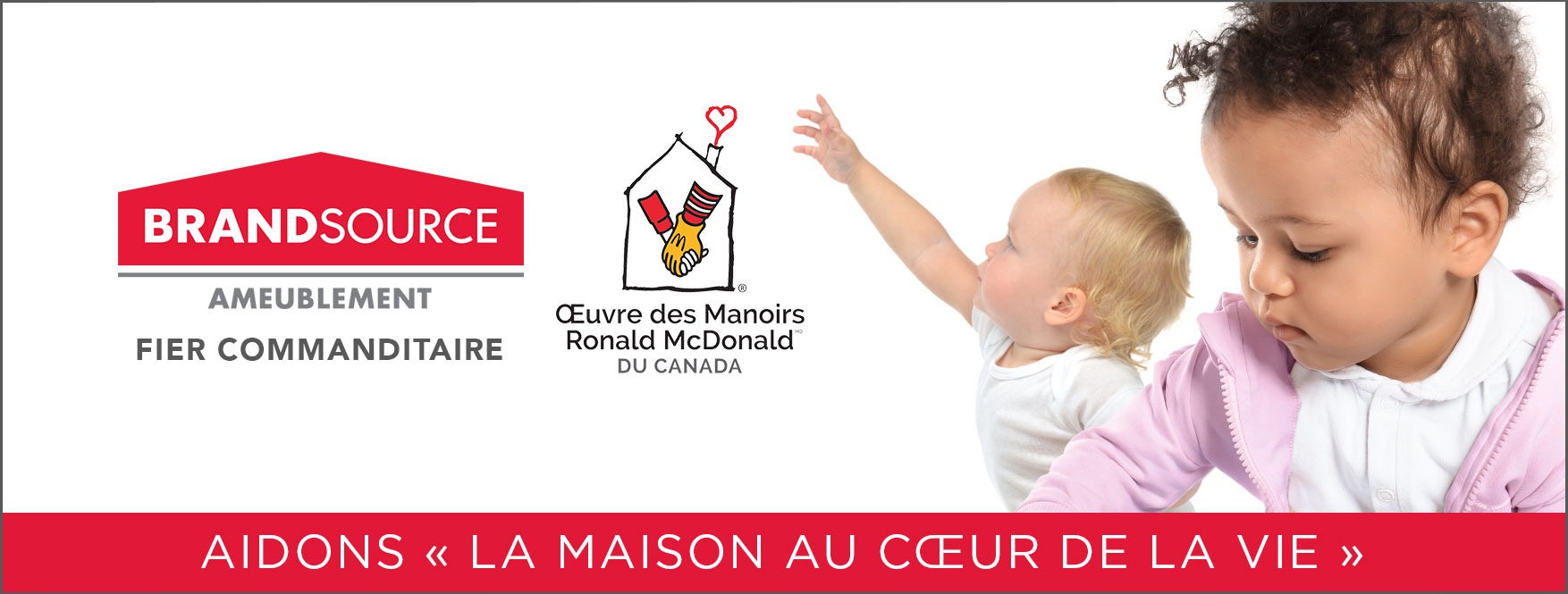 BrandSource Canada est fier de soutenir L'Œuvre des Manoirs Ronald McDonald (OMRM)